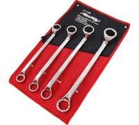 Neilsen CT7198 4pc Jumbo Ring Spanner Set : Full Polish | Sizes : 32x36 36x41 41x46 46x50mm | Ideal for Fastening and loosening Nuts and Bolts