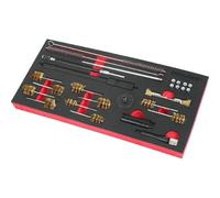 Neilsen CT7366 27pc Injector Pump Cleaning Set - Equipped with Cleaning Brushes & Sealing Plugs | Ideal for Cleaning Injector Nozzle Ports in Cylinder Head & Injector Seats