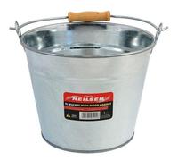 Neilsen 5 Litre Galvanised Steel Metal Bucket Strong Swivel Wooden Handle for Coal Fire Ash Garden Waste