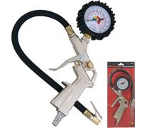 Neilsen Garage Air Line Tyre Pump Inflator Pressure Gauge For Compressor Gun