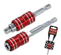 Neilsen Magnetic Hex Socket Adaptor Bit Holder Set 2 In 1 Square 1/4" Drive