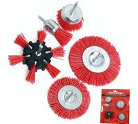 Neilsen Drill Brush Set Nylon Abrasive Filament – Rust & Paint Remover for Wood & Metal – 5-Piece