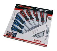 Neilsen, Pro Go Through Screwdriver Set 9pc Magnetic Slotted & Pozi Tips (Neilsen CT4031)