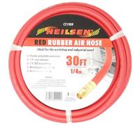 Neilsen Rubber Air Hose Line 30Ft For Air Compressor 1/4" Bsp 6mm Bore 300 Psi