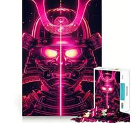 Nein Glowing Samurai Jigsaw for Teenagers 1000 Pieces Memory Boost Relaxing Fun Pattern Assembly (38x52cm)