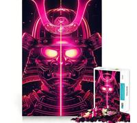 Nein Glowing Samurai Jigsaw Puzzles for Adults1000 Piece Mind Exercise Toy Indoor Fun Precision Cut (50x75cm)