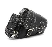 Neini Seat Tail for Sportster Iron 883 - XL883N Universal Motorcycle Crocodile Look Leather Storage Tool Pouch Saddle(Left Side)