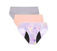 Neione Period Pants for Teenage Girls Heavy Flow Menstrual Knickers Teen Hipster Underwear Reusable Panties 3 Pack Fairy 9-10 Years