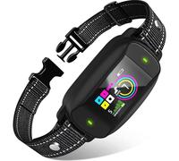 Neipawoo Intelligent Rechargeable Anti-Bark Collar for Small, Medium and Large Dogs, with Sound and Vibration Modes, Safe and Effective, Black, Nylon, Waterproof IP67