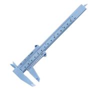 NEIQIUWING 1 Piece 0-150mm Vernier Caliper with Locking Screw Double Scale Plastic Depth and Height Gauge Manual Measurement
