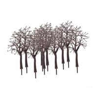 NEIQIUWING 10 Pack Artificial Dead Trees 110mm Model Building Trees for OO Gauge Railroad Layout Miniature Landscape DIY Craft Scene Decor