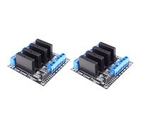 NEIQIUWING 2pcs 4 Channel Relay Module 5V DC Solid State Relay Relay Low Level Trigger Switch