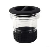 NEIQIUWING 58 mm dosing cup for coffee grinder made of robust ABS material, ergonomic silicone strap to protect against heat, efficient powder absorption for baristas and home use
