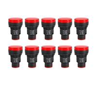 NEIQIUWING AD16-30DS LED Signal Light 30 mm AC220 V Waterproof for Control Cabinet Distribution Box Red Green Yellow Blue White Pack of 10