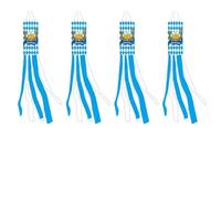 NEIQIUWING Bavarian Oktoberfest Windsock 100cm White Blue Durable Fabric Garden Yard Marquee