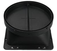 NEIQIUWING Cooker Hood Check Valve, Fire Protection Plastic, Automatic Gravity Lock Against Backflow, For Exhaust Pipes 150 mm to 180 mm (Single Black 150)