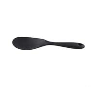 NEIQIUWING Durable Silicone Cooking Spoon with Long Handle Heat Resistant Dishwasher (Black)
