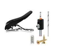 NEIQIUWING Edge Band Hole Punch Pliers with Adjustable Depth up to 25 mm, Flat Angle Punching and Counter Drilling Function for PVC, Leather - Woodworking