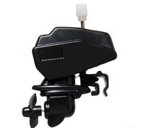 NEIQIUWING Electric Coffee Mixer with Boat Motor Design, Automatic Stirrer for Coffee Tea and Novelty Plastic Kitchen Appliance, Compact Size 6.5 x 4.5 x 3 cm, Black