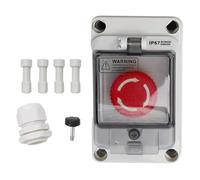 NEIQIUWING Emergency Stop Switch with Housing, Emergency Stop Housing, Emergency Push Button Switch with Housing