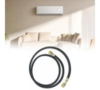 NEIQIUWING Fluoride Hose 800-4000 PSI Pressure 1/4 SAE Connector Black Refrigerator Hose for HVAC Professionals and Technicians