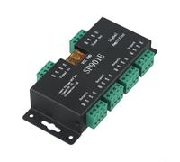 NEIQIUWING for ws2812b Signal Booster SP901E for Addressable LED Strip - Digital Pixel Repeater 4 Output Ports Stable Transmission