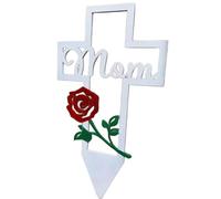 NEIQIUWING Heart Shaped Memorial Stone for Mum - Elegant Metal Keepsake Plaque