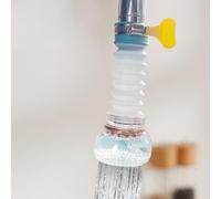 NEIQIUWING Kitchen and Bathroom Tap Water Filter 360° Rotatable Water Saving 70% Fits Round Connector 16-22mm PP Material