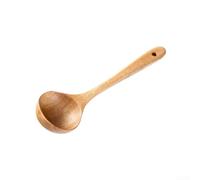 NEIQIUWING Kitchen Utensil Set Made of Solid Acacia Wood, Includes Spoon and Spatula, Smooth Handle without Coating, Suitable for Wok and Pan, Sustainable Home Warming Gift (Big Spoon)