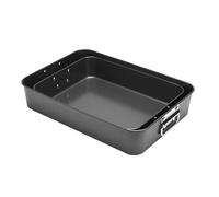 NEIQIUWING Large Stainless Steel Turkey Roasting Pan 40cm (16") Non Stick with Handle