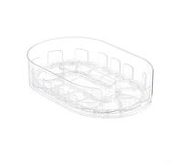 NEIQIUWING Lazy Susan Rotating Spice Organiser for Fridge Kitchen Bathroom Transparent PET Rotating Shelf Easy Cleaning Versatile Storage (Transparent)