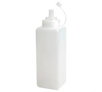 NEIQIUWING Plastic Squeeze Bottle for Sauces 800/1000 ml with Large Opening PE (1000 ml)