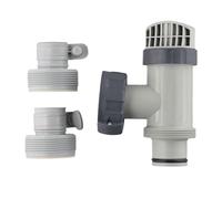 NEIQIUWING Pool Plunger Valve with Type B Hose Adapter for Intex Above Ground Pools, Shut-off Valve with Gasket, 3 Pieces