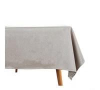 NEIQIUWING Rectangular Tablecloth Made of High-Quality Polyester Wrinkle Resistant Easy Care for Kitchen Wedding Restaurant Dining Room Decoration 135 x 200 cm Various Colours (Beige)