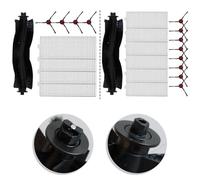 NEIQIUWING Replacement Parts for Laresar Mars01 and Lubluelu Robot Vacuum Cleaner: Main Brush, 4-8 Side Brushes, Filter