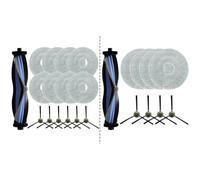 NEIQIUWING Replacement Side Brush, Main Brush and Mop Cloth Set for Lefant M3 Robot Vacuum Cleaner