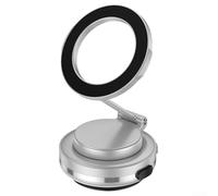 NEIQIUWING Robust Suction Car Phone Stand with 360 Degree Rotation for Easy Access to Smartphone Functions (Silver)