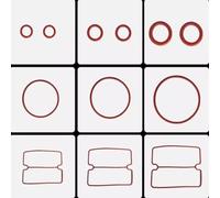 NEIQIUWING Set of 4 Nitrile Rubber Air Compressor Seal Rings - 2 x O-ring, 1 x Catheter Gasket, 1 x Square Gasket