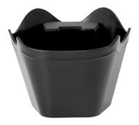 NEIQIUWING Silicone Base Coffee Grounds Container Noise-Reduction(Black) | Sturdy ABS body, integrated tamping stand, handle storage groove, 450ml capacity, black green pink