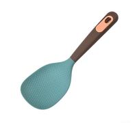 NEIQIUWING Silicone Rice Spoon with Hanging Hole: Heat-Resistant, Robust & Easy to Clean - Practical Kitchen Tool for Rice Portioning and Tidy in the Kitchen (D)