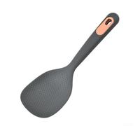 NEIQIUWING Silicone Rice Spoon with Hanging Hole: Heat-Resistant, Robust & Easy to Clean - Practical Kitchen Tool for Rice Portioning and Tidy in the Kitchen (B)