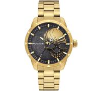 Neist Stainless Steel Analog Watch - male - Police - Watches - Yellow - ONE SIZE - Accessories ONE SIZE