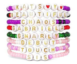 NEITWAY 8PCS Friendship Bracelet, Top Korean Girl Groups Kats Bracelets, Bracelets Kit For the Pop Singers Fans Accessories, Y2K Colourful Bracelets Gifts