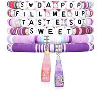 NEITWAY KPop Bracelet 6 Sets, Korea Singer Girl Bracelets, Kpop Jewelry accessories for Funs, Bracelets Kit For the Korea Pop Movie Fans Accessories