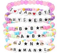 NEITWAY KPop Inspired Merch Bracelets Kit For the Korea Pop Movie Fans Accessories, Friendship Beaded Bracelets Jewelry for Women