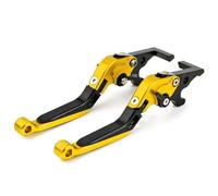 Neixlyi Motorcycle Clutch Lever Motorcycle Lever Sets Brake Clutch Extendable Adjustable Bendable Levers for X-MAX 125 250 300 400 2017-2022(Gold)