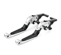 Neixlyi Motorcycle Clutch Lever Motorcycle Lever Sets Brake Clutch Extendable Adjustable Bendable Levers for X-MAX 125 250 300 400 2017-2022(Silver)