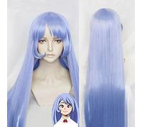 Nejire Hado Hadou 110cm Long Soft Blue Straight Heat Resistant Hair Cosplay Costume Wig + Wig Cap