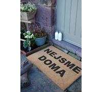 Nejsme Country Size Coir Doormat Artsy Mats Black 60cm x 90cm