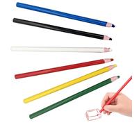 NEKAPLO 6 PCS Tailors Chalk Pencils - Water Soluble Fabric Chalk Set for Sewing, Marking, and Crafting - Easy to Use & Remove